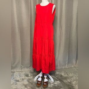 Madewell Cattail Tiered Dress NWT